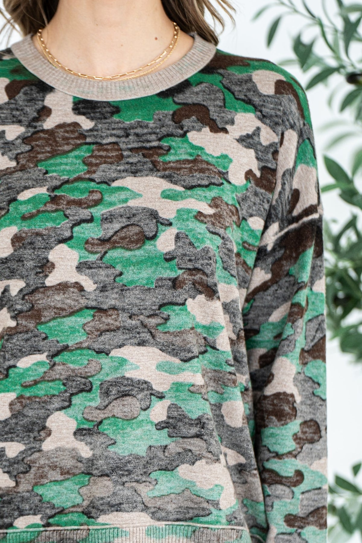 OUTLAW CAMO PRINT SWEATER