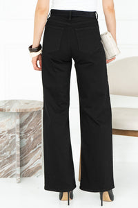 PALOMA WIDE LEG JEANS IN BLACK