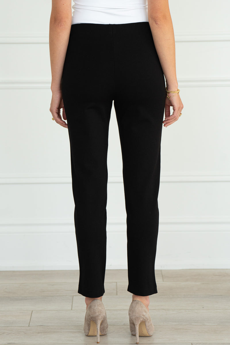 VEGAN DETAIL PONTE LEATHER LEGGING