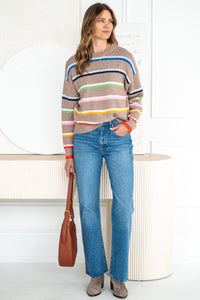 MY LOVE LANGUAGE STRIPE SWEATER