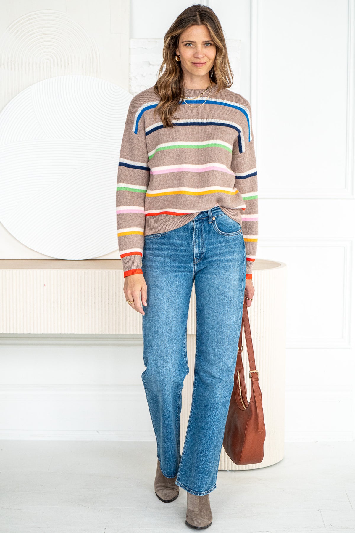 MY LOVE LANGUAGE STRIPE SWEATER