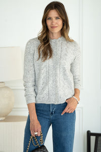 WHEREEVER YOU ARE SCALLOP EDGE CARDIGAN