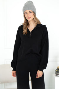 ANDERS KNIT QUARTER ZIP SWEATER