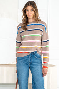 MY LOVE LANGUAGE STRIPE SWEATER