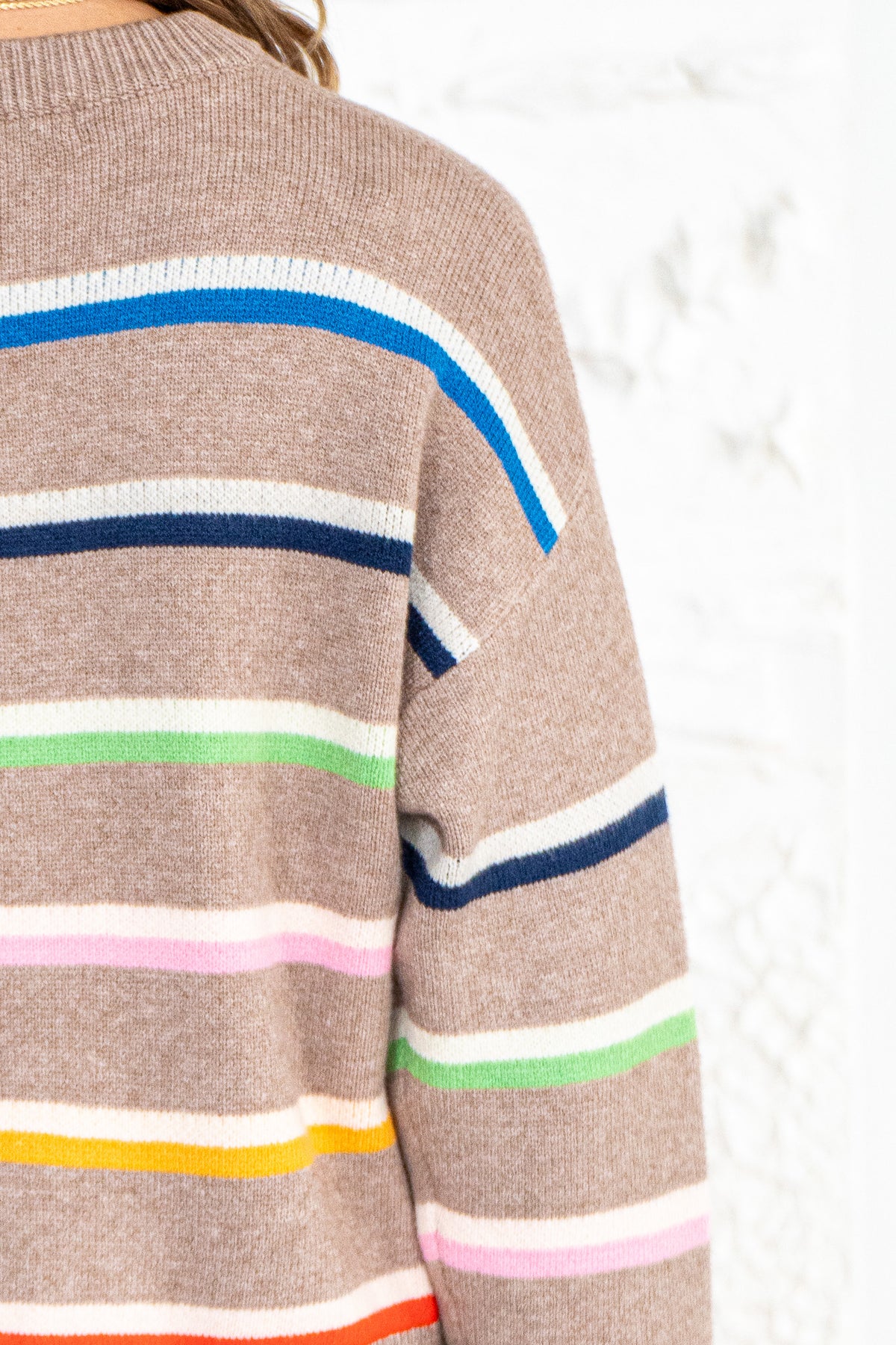 MY LOVE LANGUAGE STRIPE SWEATER