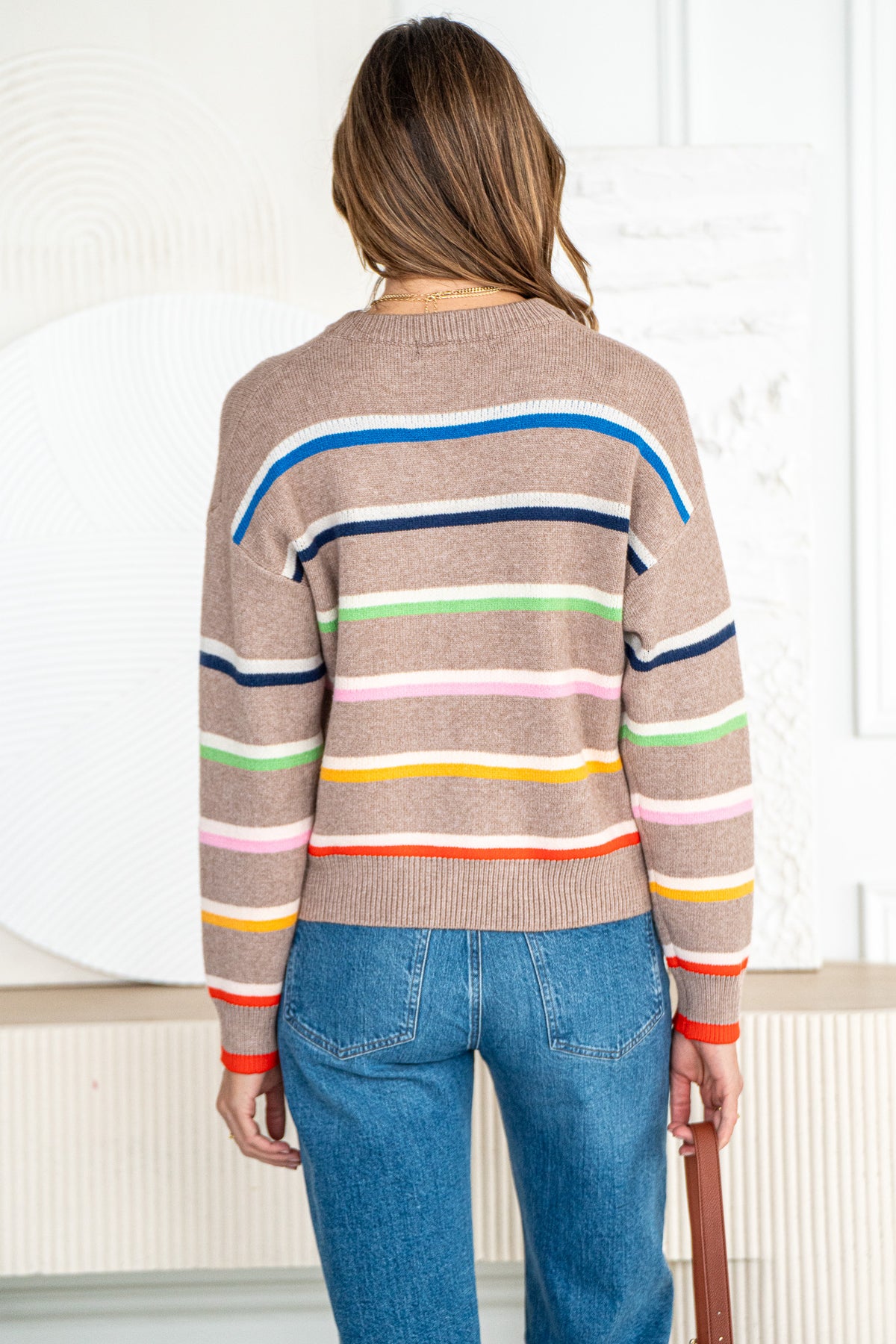 MY LOVE LANGUAGE STRIPE SWEATER