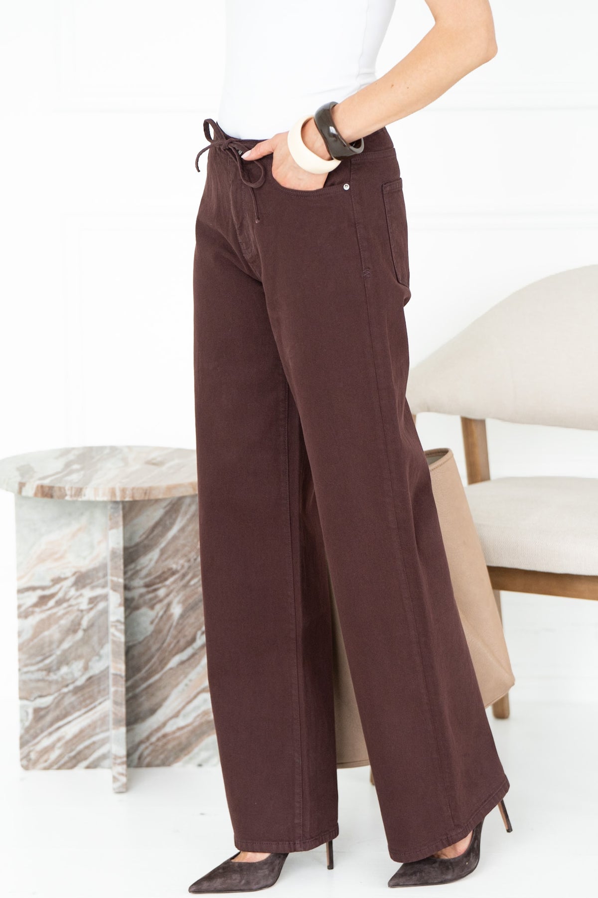 BIG EASY JEANS IN GARNET