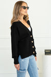 UP FOR ANYTHING CARDIGAN-BK