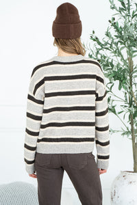 MAELLE STRIPE SWEATER