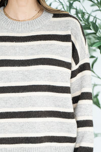 MAELLE STRIPE SWEATER