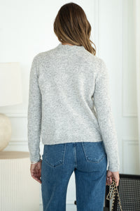 WHEREEVER YOU ARE SCALLOP EDGE CARDIGAN