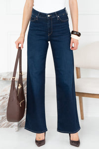 PALOMA FEATHER LUXE JEANS IN DARK BLUE