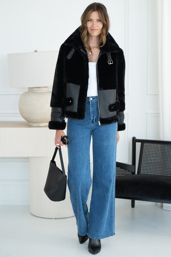 UNFORGETTABLE WEEKEND FAUX FUR JACKET