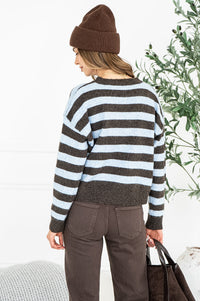 JESSIE STRIPE HEART SWEATER
