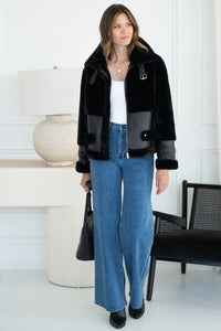UNFORGETTABLE WEEKEND FAUX FUR JACKET
