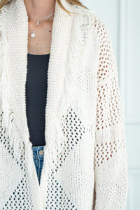 ORIANA FRINGE CARDIGAN