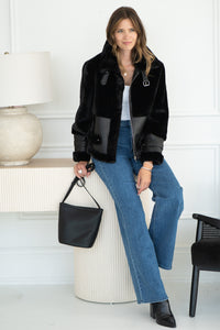 UNFORGETTABLE WEEKEND FAUX FUR JACKET