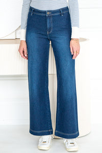 RILYNN WIDE LEG TROUSER JEAN-DR