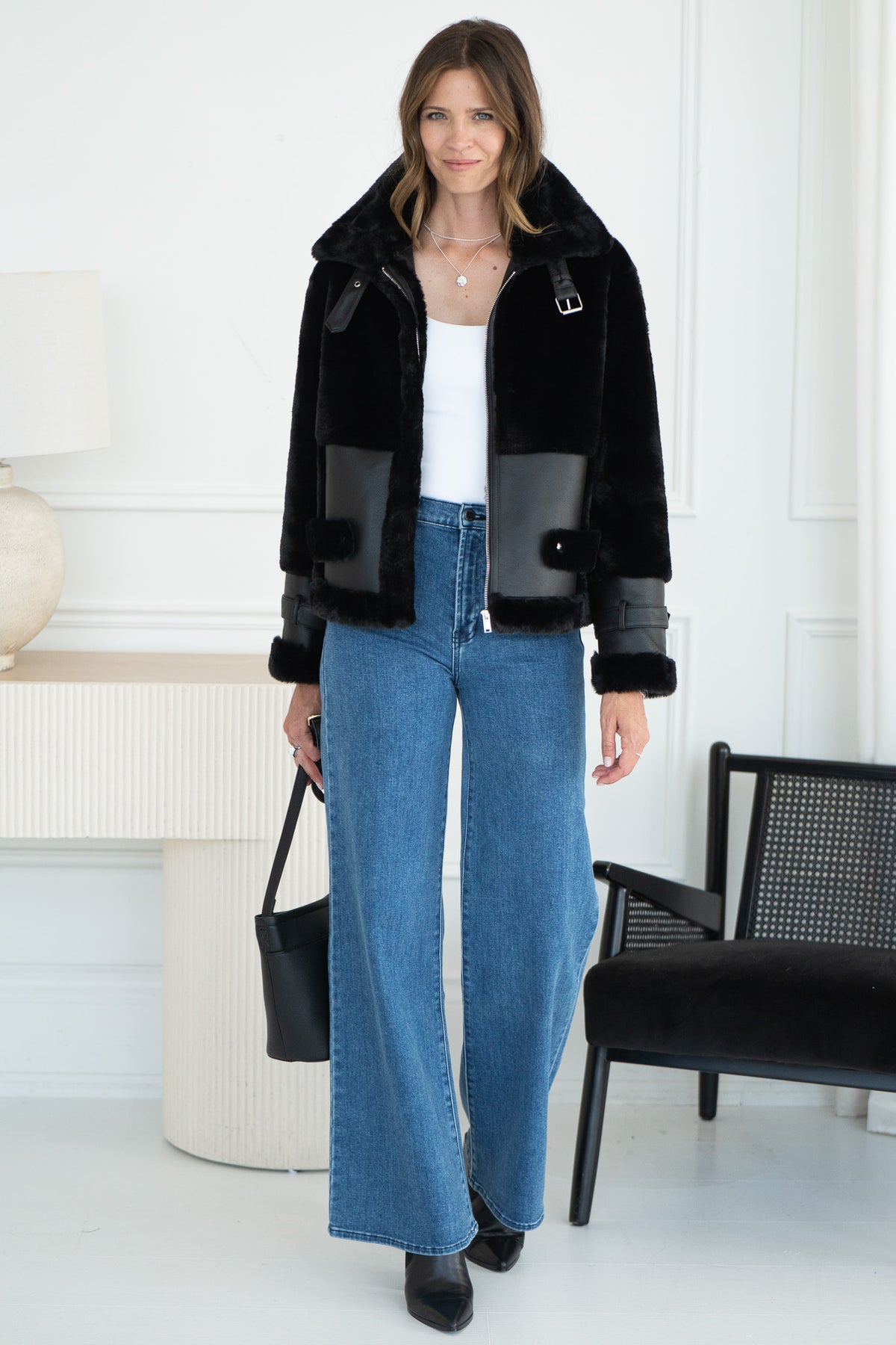 UNFORGETTABLE WEEKEND FAUX FUR JACKET