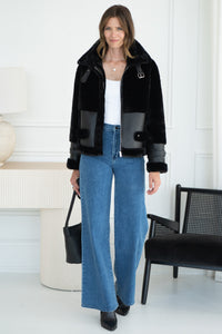 UNFORGETTABLE WEEKEND FAUX FUR JACKET