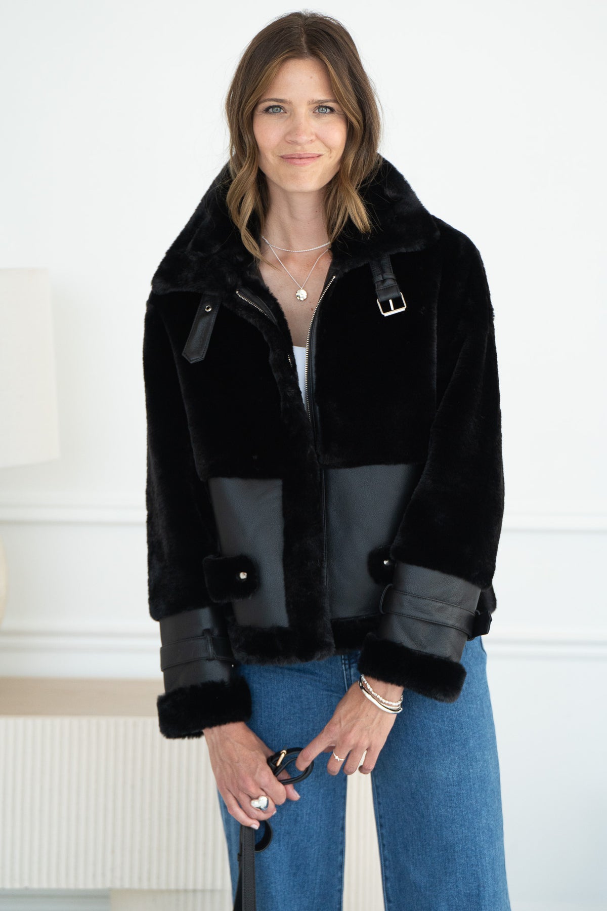 UNFORGETTABLE WEEKEND FAUX FUR JACKET