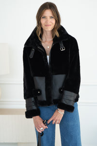 UNFORGETTABLE WEEKEND FAUX FUR JACKET