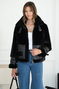 UNFORGETTABLE WEEKEND FAUX FUR JACKET