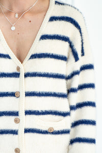 IN THE MOMENT STRIPE CARDIGAN