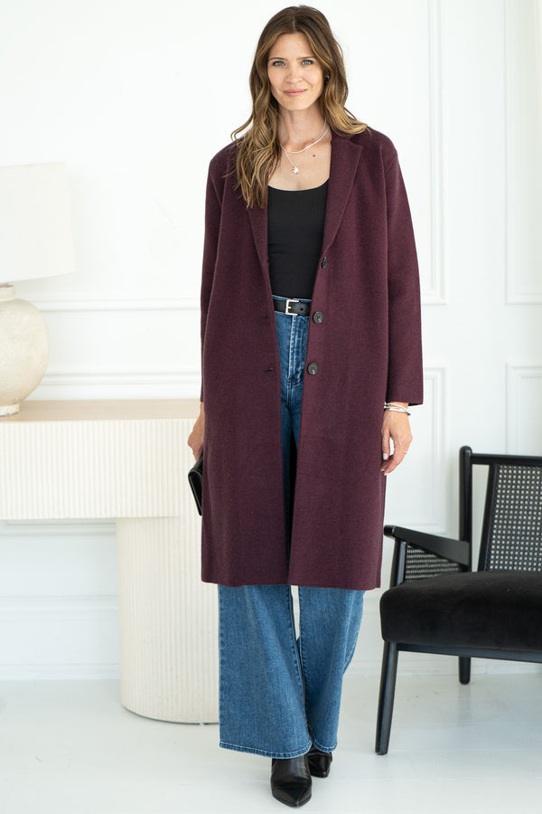 VICKI KNIT COAT-BU
