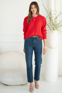 AVERY CREWNECK SWEATER-RD