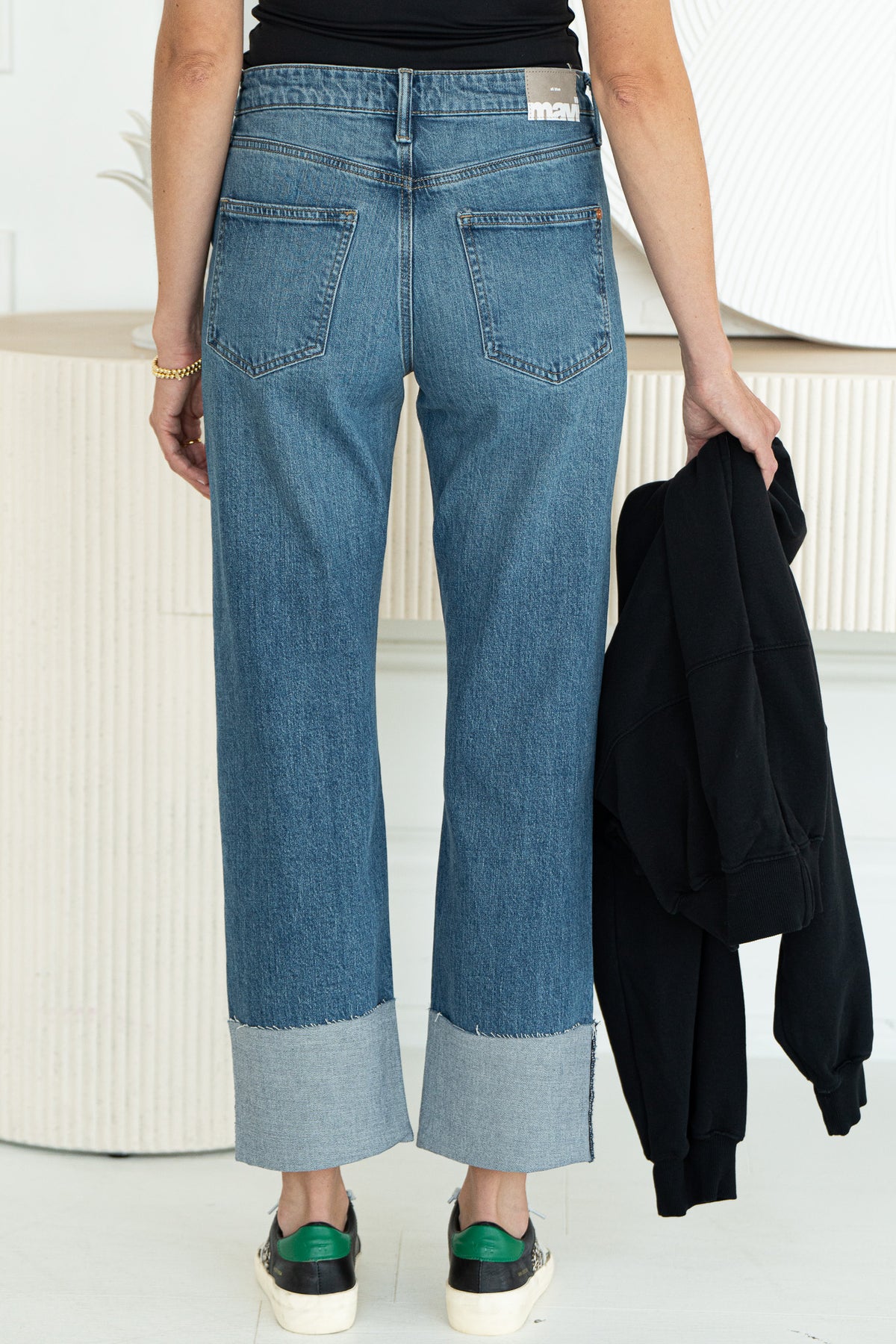 SAVANNAH STRAIGHT LEG CUFFED JEANS