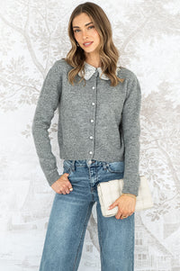 AISHA LACE COLLAR SWEATER