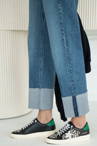 SAVANNAH STRAIGHT LEG CUFFED JEANS