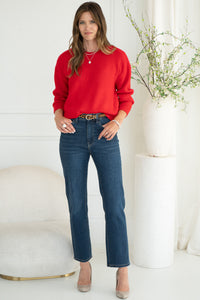 AVERY CREWNECK SWEATER-RD