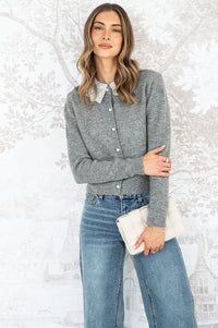 AISHA LACE COLLAR SWEATER