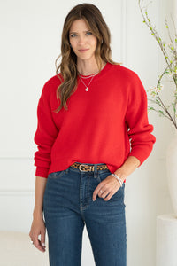 AVERY CREWNECK SWEATER-RD