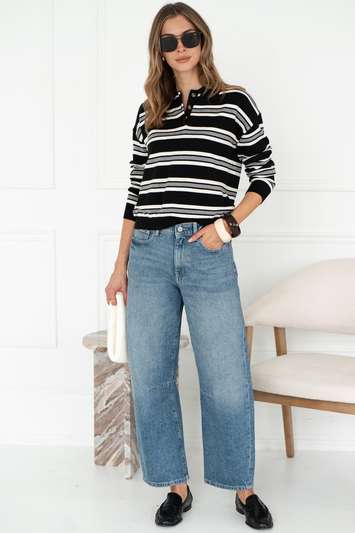 POPPY STRIPE SWEATER