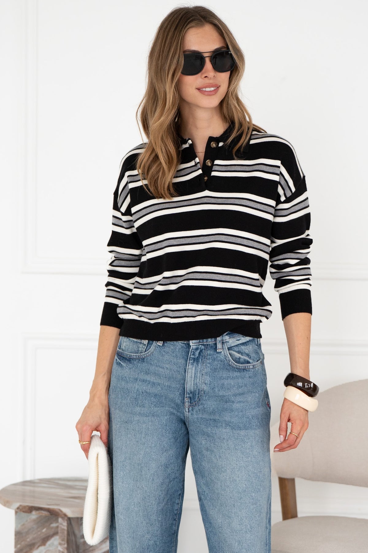 POPPY STRIPE SWEATER