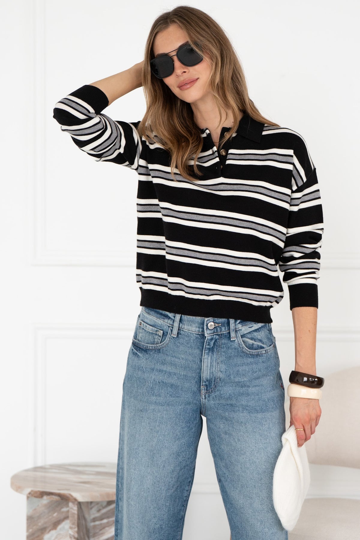 POPPY STRIPE SWEATER