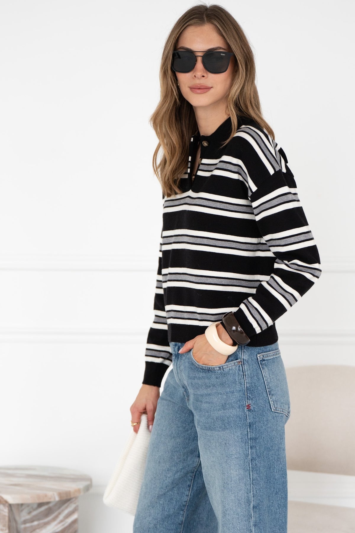POPPY STRIPE SWEATER