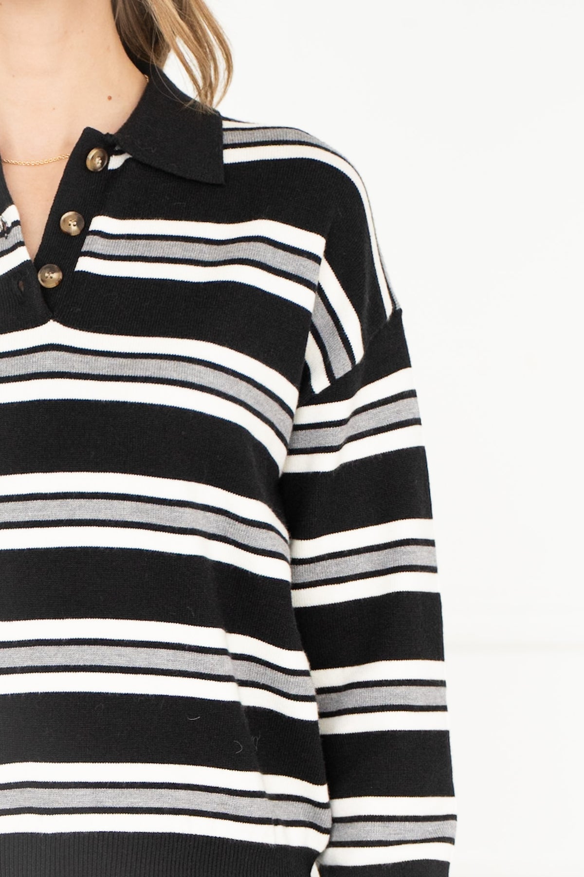 POPPY STRIPE SWEATER