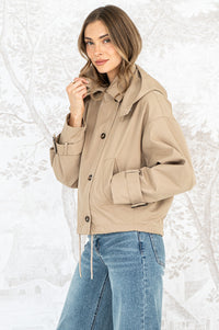 BLOOR SHERPA LINED CROPPED TRENCH