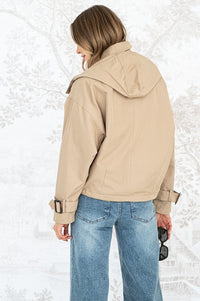 BLOOR SHERPA LINED CROPPED TRENCH