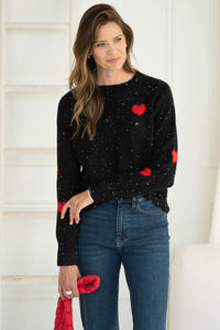 PHILIPPA FLECK HEART SWEATER