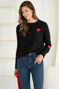 PHILIPPA FLECK HEART SWEATER