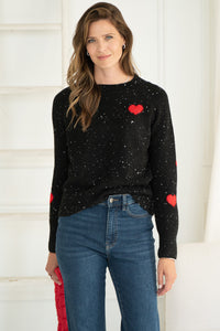 PHILIPPA FLECK HEART SWEATER