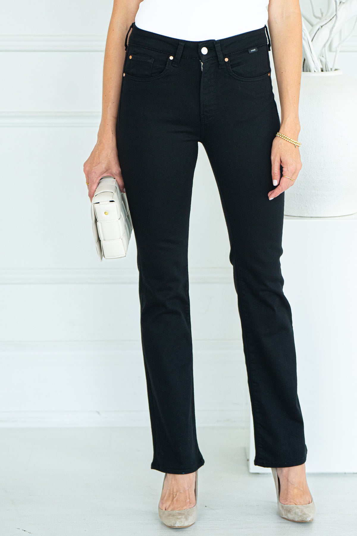 MARIA FLARE JEANS-BK