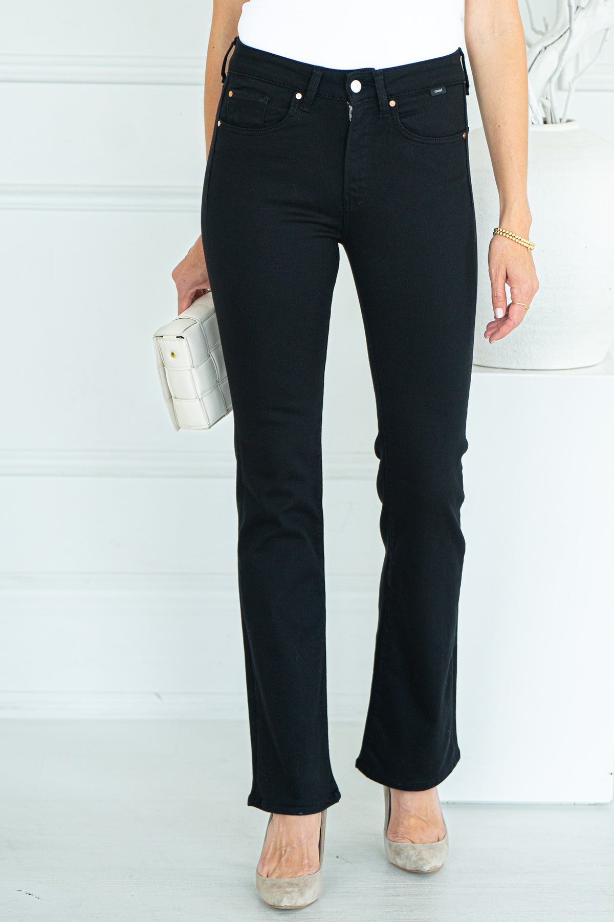 MARIA FLARE JEANS-BK