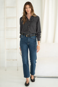 BURKE DENIM SHIRT-BK