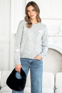 PHILIPPA SIDE HEART SWEATER